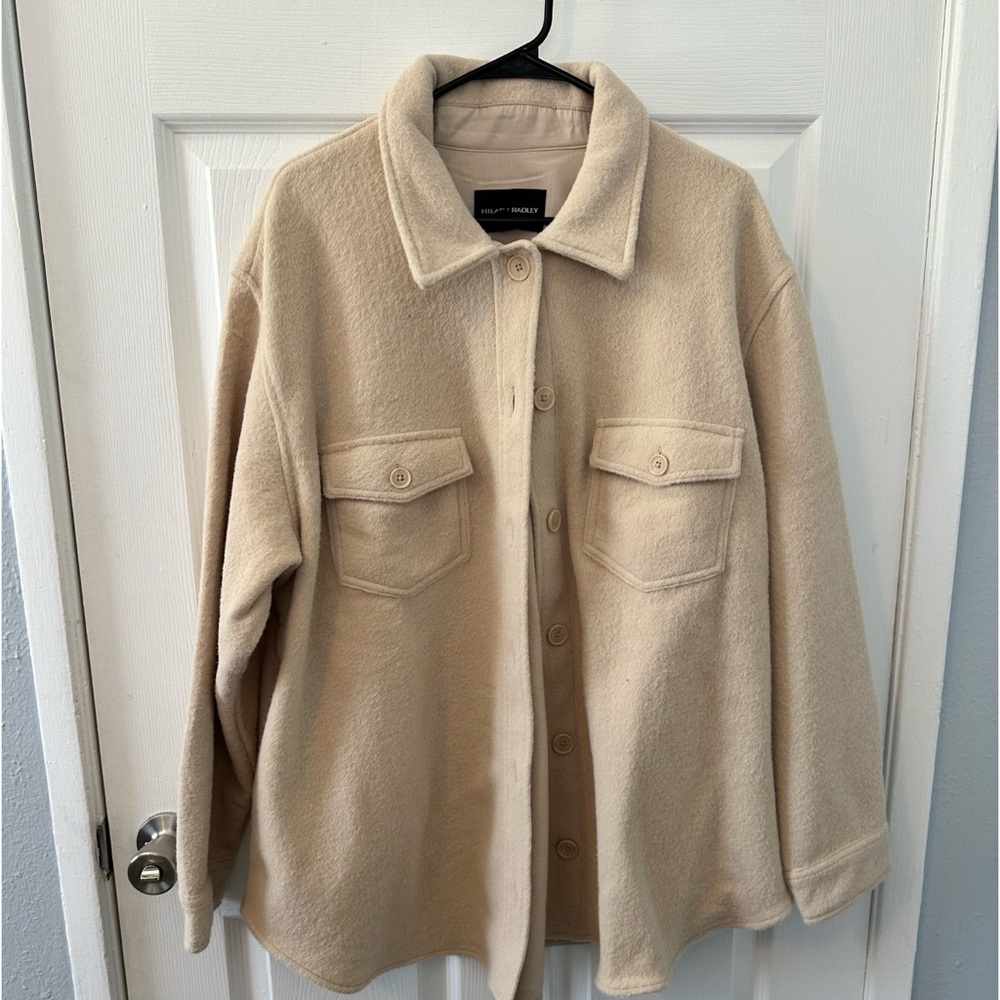 Hilary Radley - Cream Shacket - size 2x